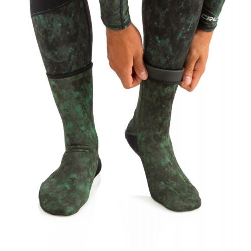 Cressi Hunter Socks 3mm (Camo Green, Small)