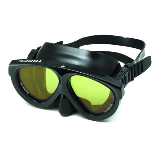 Riffe Mantis Mask with Black Silicone (Amber)