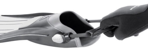 Cressi EBS Fin Strap for Reaction/Frog Plus (Black, Regular | Regular Fit (S/M - M/L) | Regular Fit 