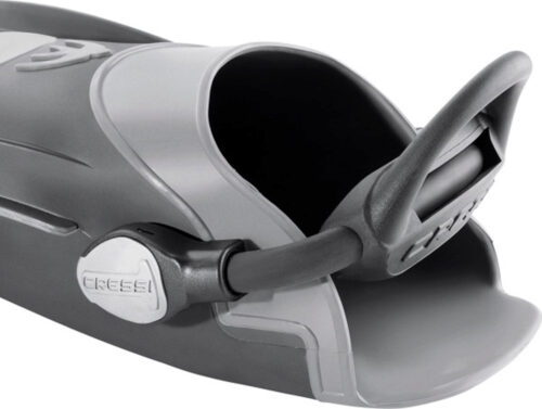 Cressi EBS Fin Strap for Reaction/Frog Plus (Black, Regular | Regular Fit (S/M - M/L) | Regular Fit 