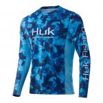 Huk Men's Icon X KC Refraction Camo LS Performance Shirt (San Sal - Refraction, Small)