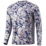 Huk Men's Icon X Camo Long Sleeve Performance Shirt Ocean Tally Cam (Current Ocean Tally, X-Large)