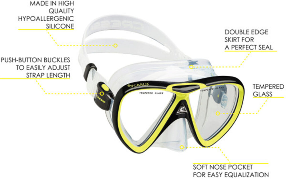 Cressi Ikarus /& Orion Scuba//Snorkeling Combo Unisex Adulto