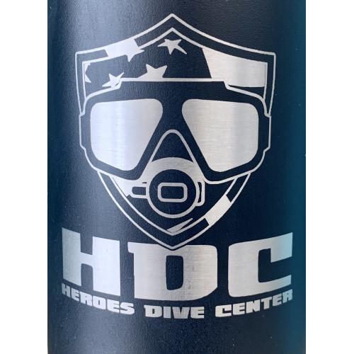 40oz Water Bottle - Black