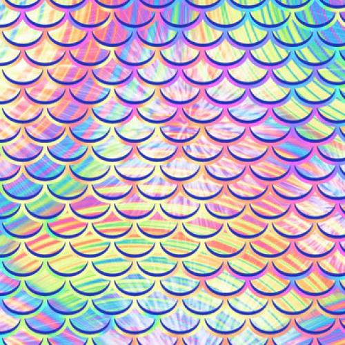 Eco-friendly Psychedelic Mermaid Bikini Sports Bra Hybrid