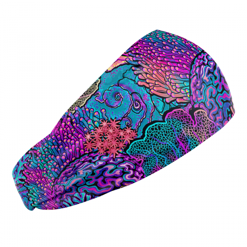 Eco-friendly Coral Kaleidoscope Head Band
