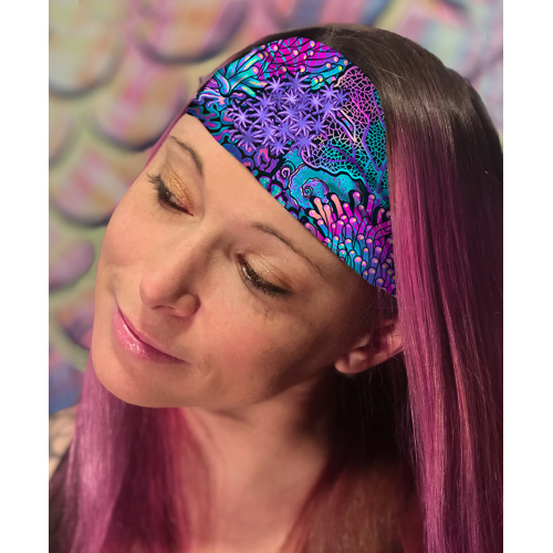 Eco-friendly Coral Kaleidoscope Head Band