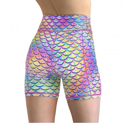 Eco-Friendly Psychedelic Mermaid Shorts