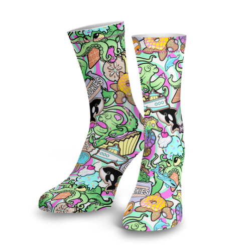 Eco-Friendly Candy Octopus Dive Socks
