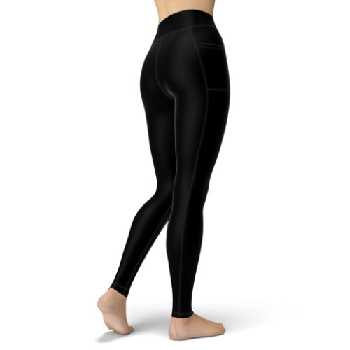 Eco-Friendly Night Dive Black Contour Leggings