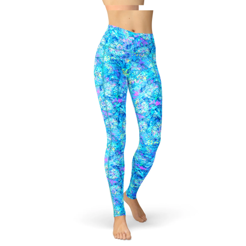 Eco-Friendly Turtle Tie Dye Contour Leggings