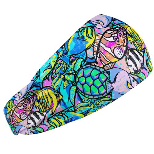 Eco-friendly Neon Fish Frenzy Scuba Head Band