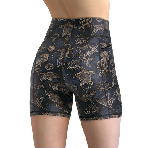 Eco-friendly Ocean Mandala Shorts