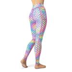 Eco-Friendly Psychedelic Mermaid Contour Leggings