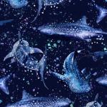 Eco-friendly Whale Shark Wonderland Contour Leggings