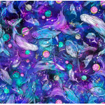 Eco-Friendly Cosmic Whale Contour Leggings