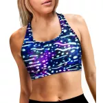 Eco-friendly Galaxy Whale Shark T-Back Bikini Sports Bra