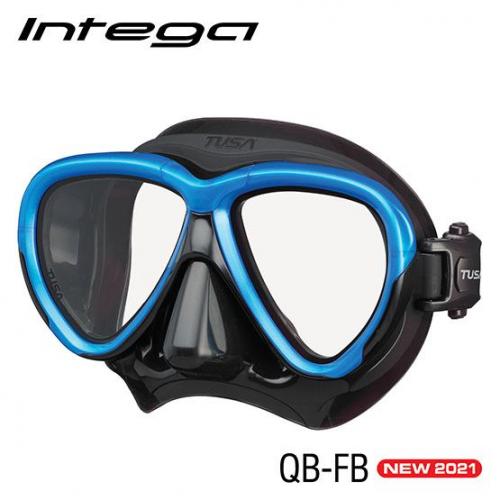 INTEGA MASK - FISHTAIL BLUE/BLACK SILICONE