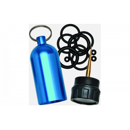 Scuba Tank Keychain + Pick & 12 Asst. O-Rings - Blue