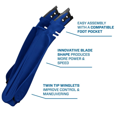 SCUBAPRO Supernova Blade Modular Fin System- Blue, MIDI