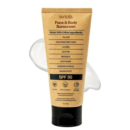 Sky and Sol Face and Body Sunscreen SPF 30