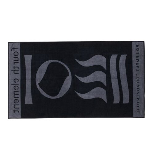 WETSUIT DIVER BEACH TOWEL - BLACK / GREY (160 X 86cm)