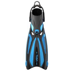 TUSA SOLLA FIN W/BUNGEE - SMALL FISH TAIL BLUE
