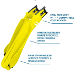 SCUBAPRO Supernova Blade Modular Fin System- Yellow, MAXI