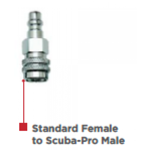 Inflator Adapter - Standard Female to ScubaPro Male