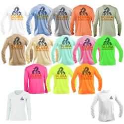 Scuba Adventures Women's V-Neck Performance Rash Guard