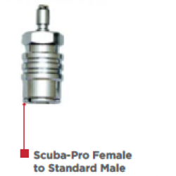 Inflator Adapter - ScubaPro Female to Standard Male