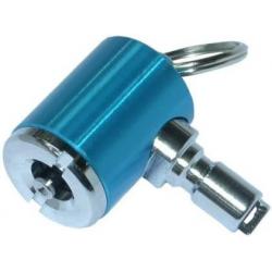 Tech Tire Inflator with Low Pressure Adapter - Blue