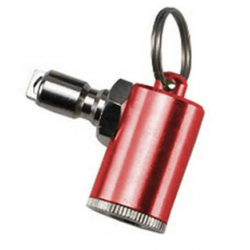 Tech Tire Inflator with Low Pressure Adapter - Red