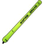 72" Diver Below Signal Tube with Oral Inflator - Neon Yellow