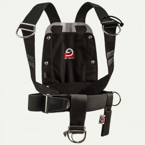 Continuous Webbing Harness on 3mm Stainless Steel Backplate