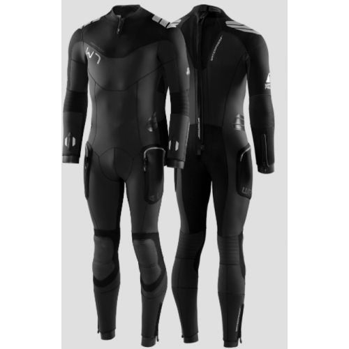 W7 7MM FULLSUIT WITH BACK ZIP - MALE M TALL