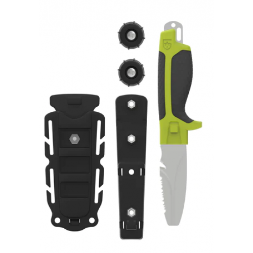 Tanu Blunt Tip Knife + BCD Adapter - Nav Green