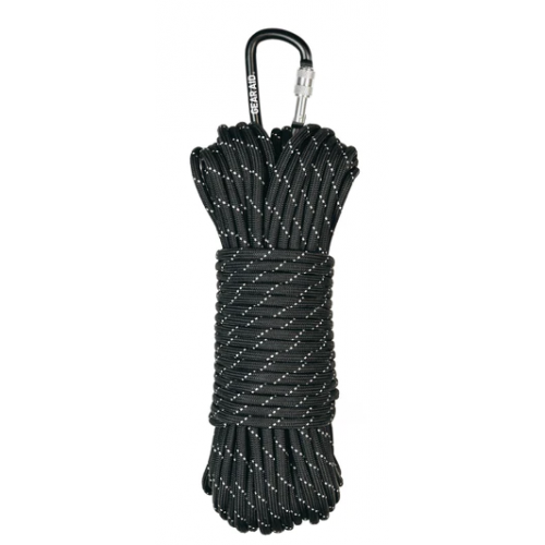 1100 Paracord 100' Black/Reflective