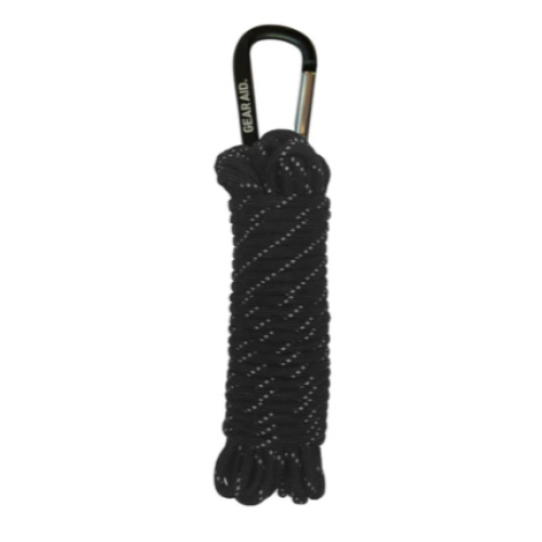550 Paracord 30' Black/Reflective