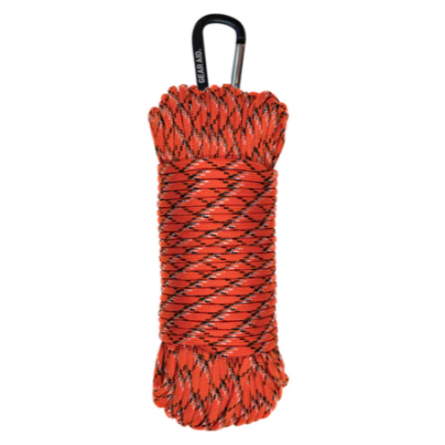 550 Paracord 100' Orange/Reflective