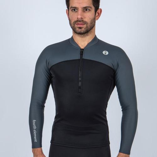 THERMOCLINE MENS L/S TOP - FRONT ZIP XXXL