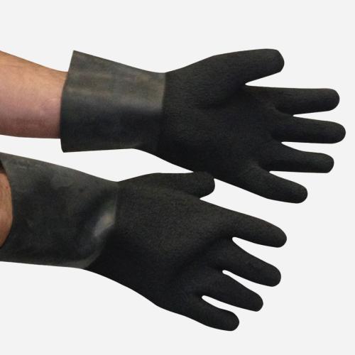 DRY GLOVES HEAVYWEIGHT BLACK TEXTURED LARGE