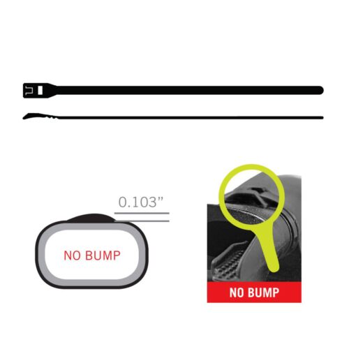 8" No Bump Tie Wraps-100pcs