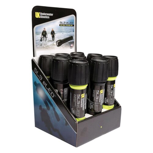 SL3 eLED (L2) 9-Pack Display w/Batteries, 5 Safety Yellow/4 Black