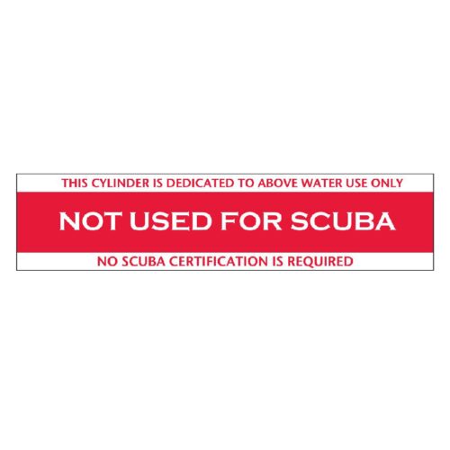 Not For Scuba Sticker