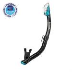 TUSA SPORT ADULT DRY SNORKEL - BLACK/OCEAN GREEN