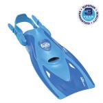 OPEN HEEL SNORKEL FIN W/SIL STRAP, MEDIUM BLUE