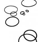 Set of spare o-rings for inflator