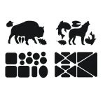 Tenacious Tape Gear Patches Wildlife Black