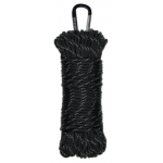 550 Paracord 100' Black/Reflective